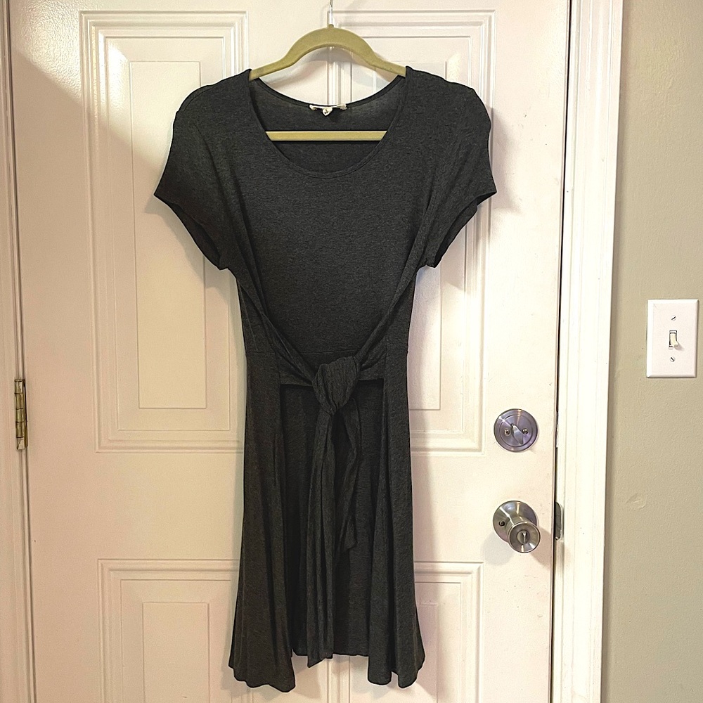 Rolla Coaster Jersey Dark Gray Knit Dress/Tunic Large (runs small)